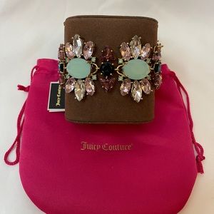 Juicy Couture B-Multi Stone Cluster Flex Bracelet